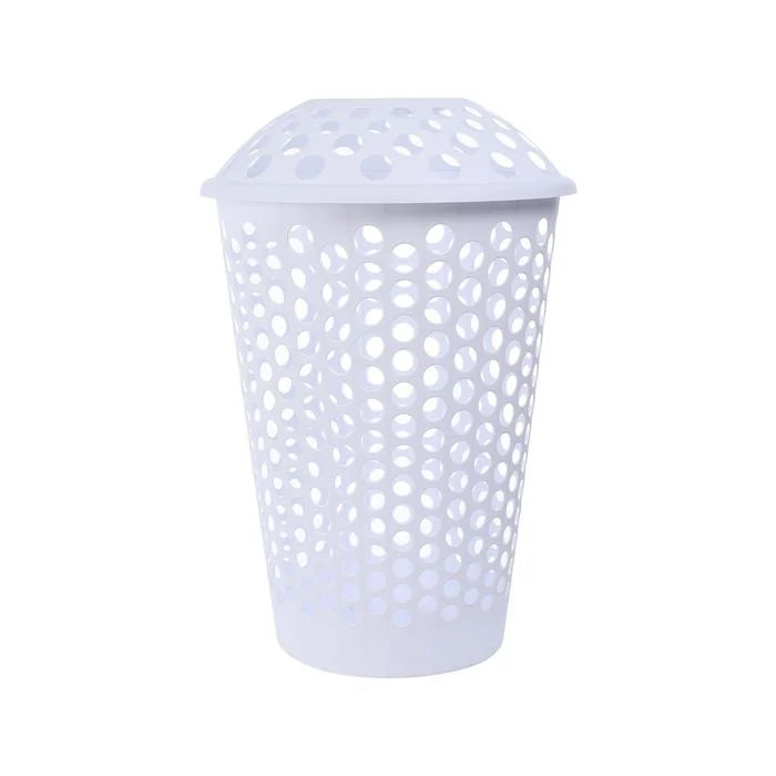 LAUNDRY HAMPER ALL SET 60L PLASTIC WHITE