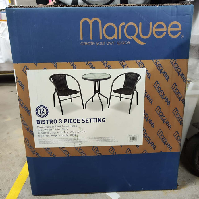 SETTING 3PCE BISTRO MARQUEE
