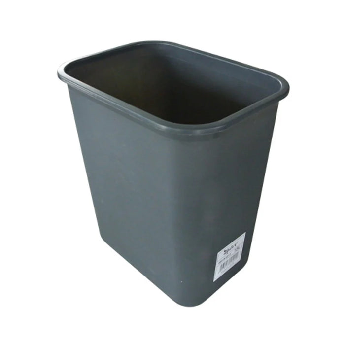 SQUARE DESK BIN GREY 15L
