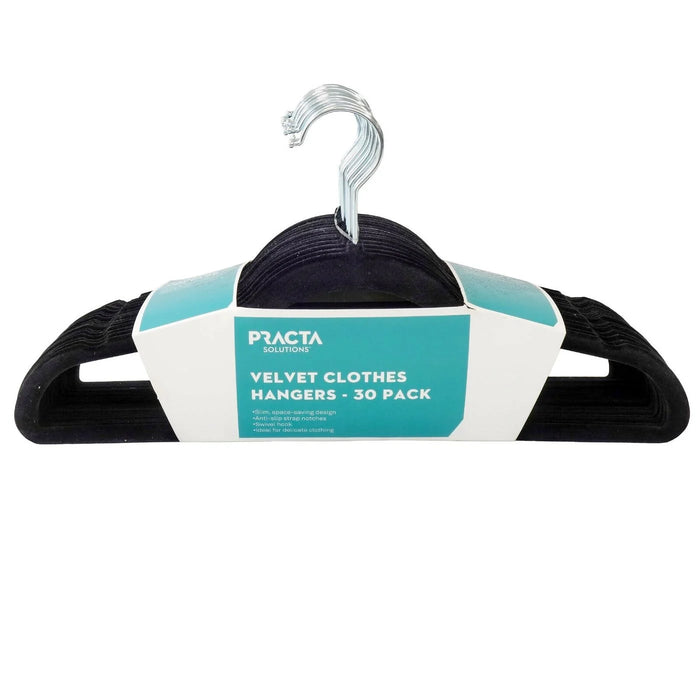 CLOTHES HANGER PRACTA 10PK PLASTIC ANTI