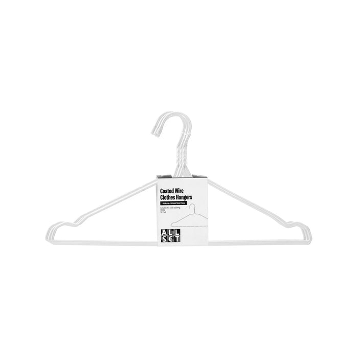 CLOTHES HANGER ALL SET 10PK COATED