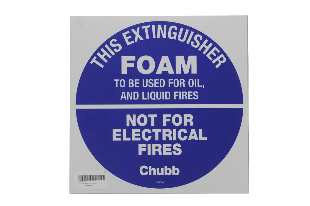 Sign ID Foam Plastic