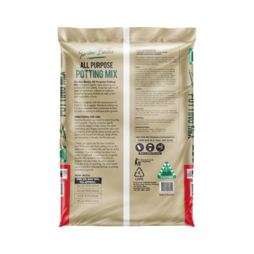 GARDEN BASICS 25L ALL PURPOSE POTTING MIX