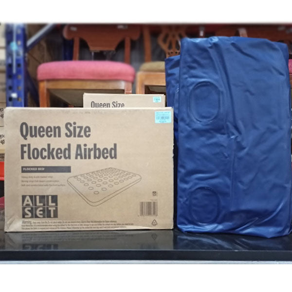 PORTABLE SLEEPING ALL SET FLOCKED AIRBED