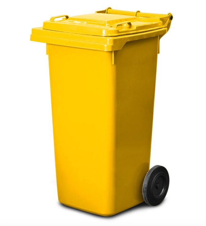 WHEELIE BIN 120LTR YELLOW