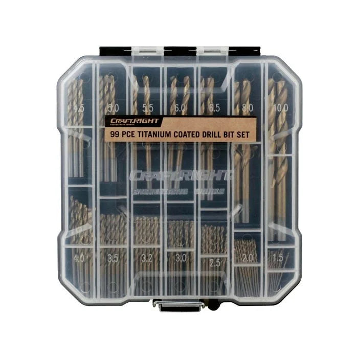 DRILL BIT SET CRAFTRIGHT 99PCE T/CTD