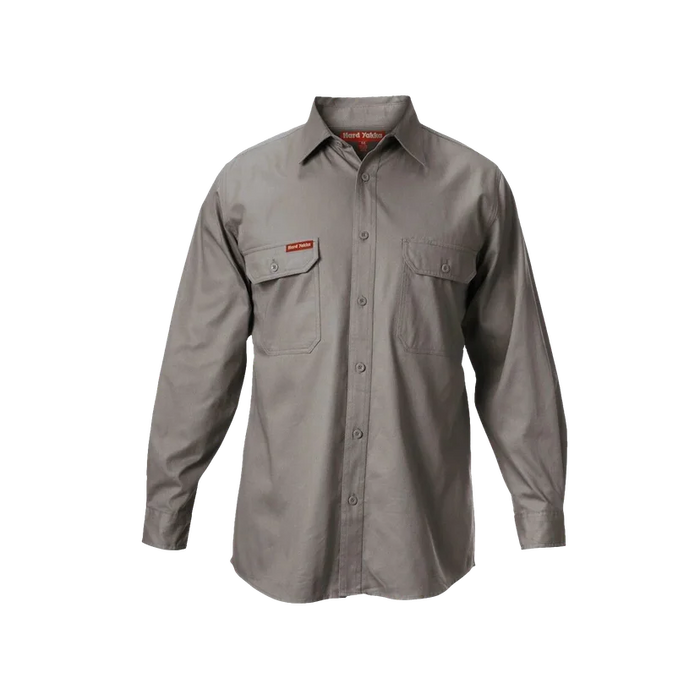 SHIRT DRILL LS GREY
