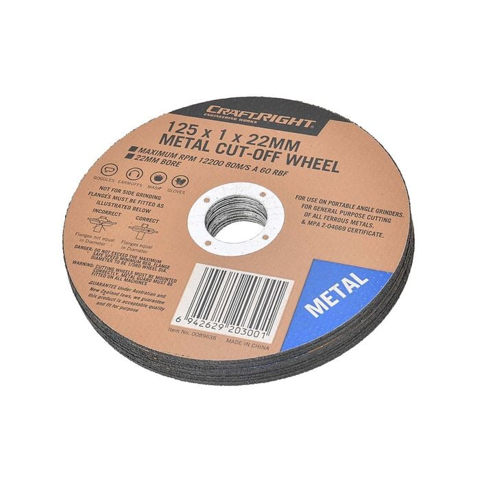 WHEEL CUT OFF METAL CRAFTRIGHT 125