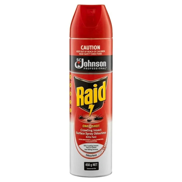 CRAWLING INSECT SPRAY RAID 450G