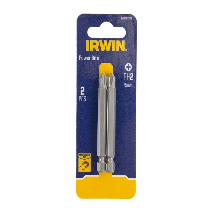 FASTENER DRIVE BITS IRWIN 75MM PH2 2