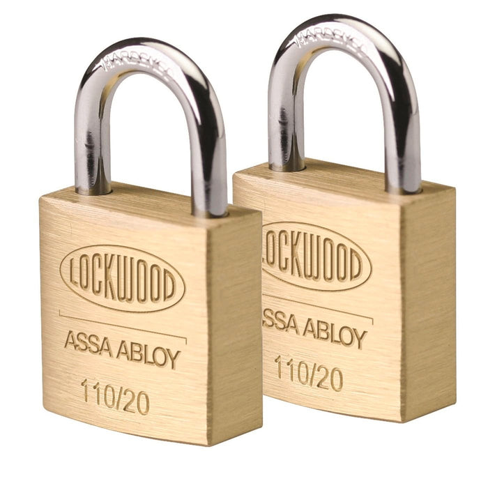 PADLOCK 110 SERIES LOCK 20MM BRASS 2
