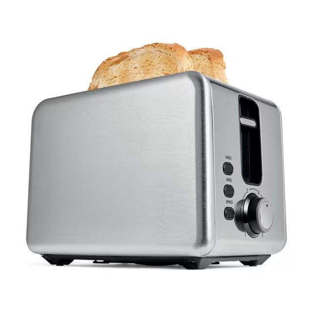 2 SLICE STAINLESS STEEL TOASTER