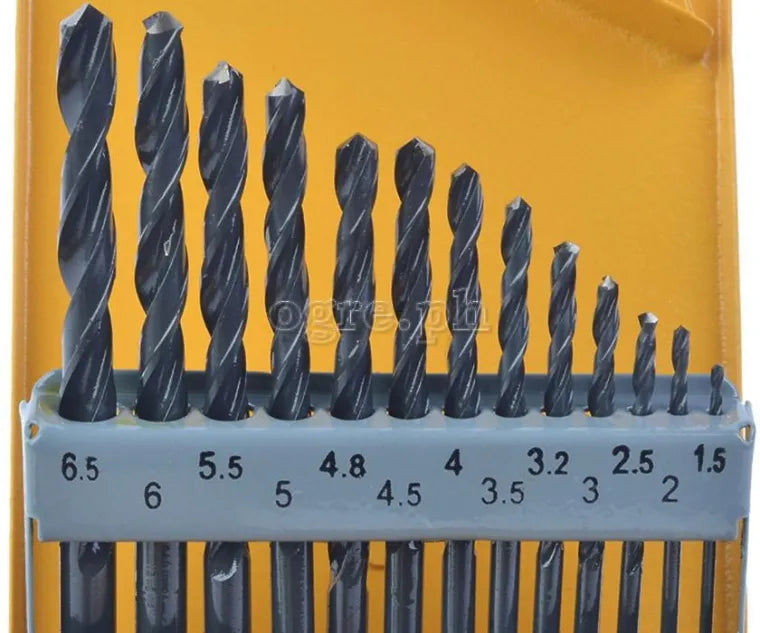DRILL BIT SET HSS 13PCS 1.5-6.5 TITAN
