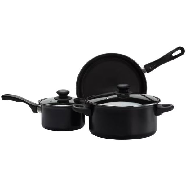 3 PIECE NON-STICK CARBON STEEL COOKWARE SET