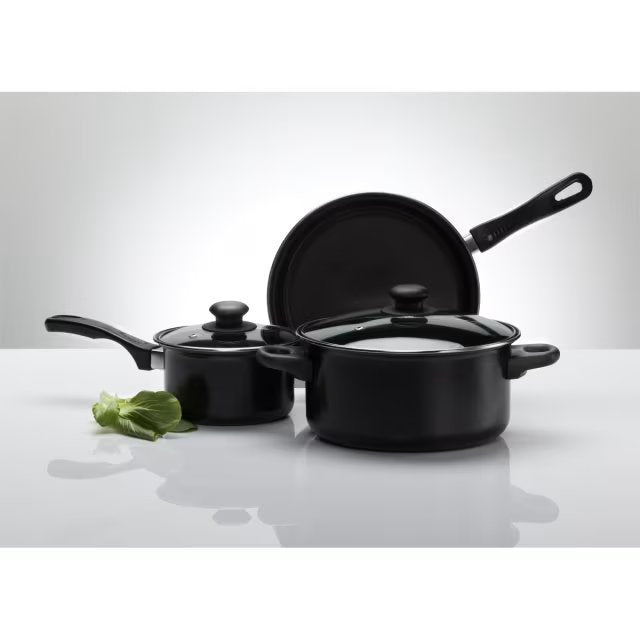 3 PIECE NON-STICK CARBON STEEL COOKWARE SET