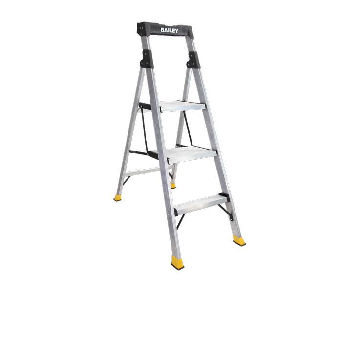 LADDER STEP STOOL TWIN PLTFORM 120KG 3 S