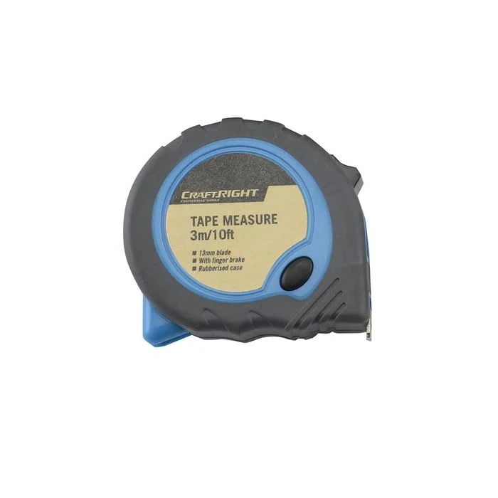 TAPE MEASURE 3M/10FT 12.5MM CRAFTRIGHT