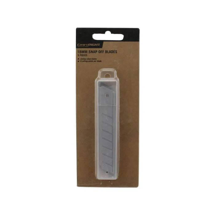 KNIFE BLADE SNAP-OFF 18MM 5PC