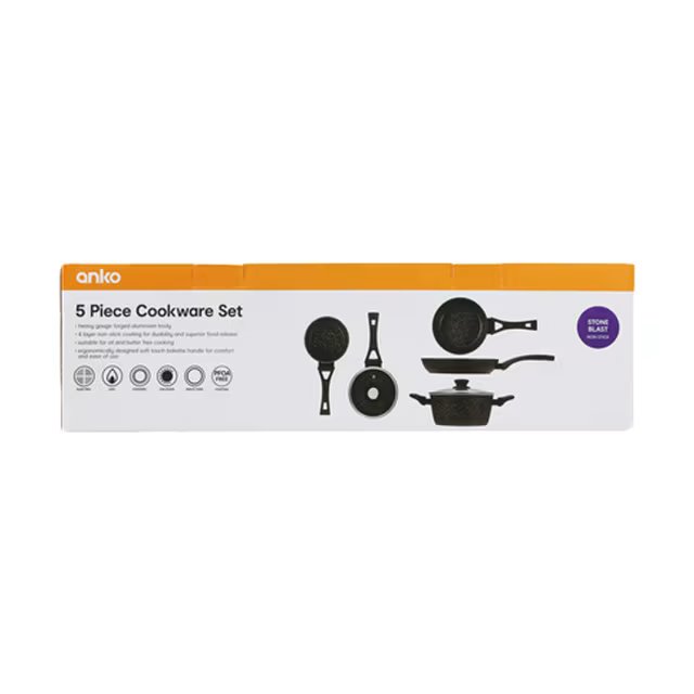 5 PIECE COOKWARE SET