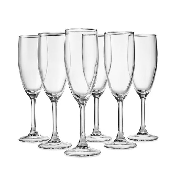 6 EVERYDAY FLUTE GLASSES