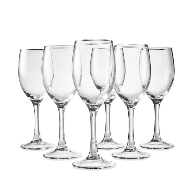 6 EVERYDAY WINE GLASSES