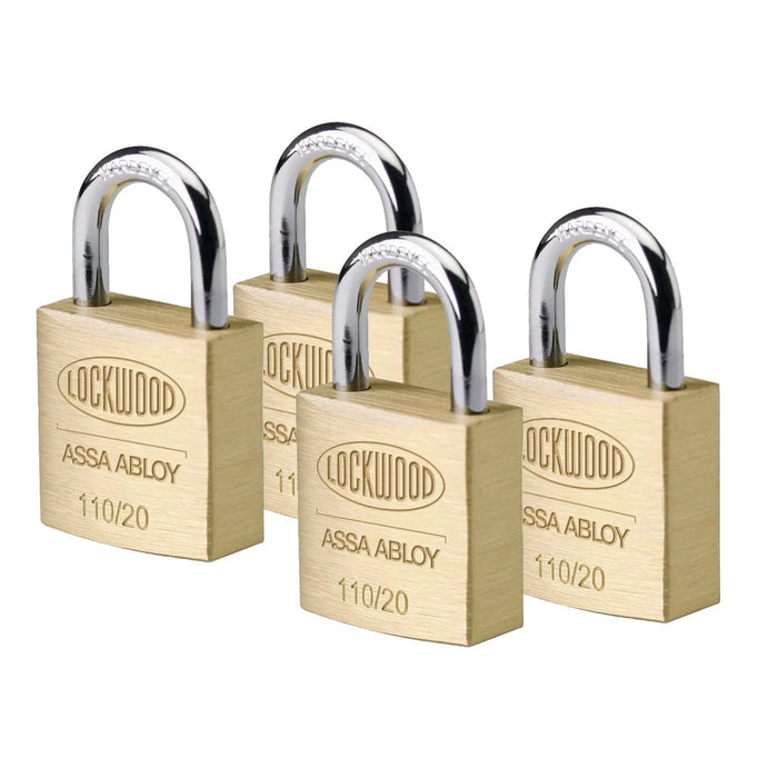 PADLOCK 110 SERIES LOCKWOOD 20MM BRASS 4