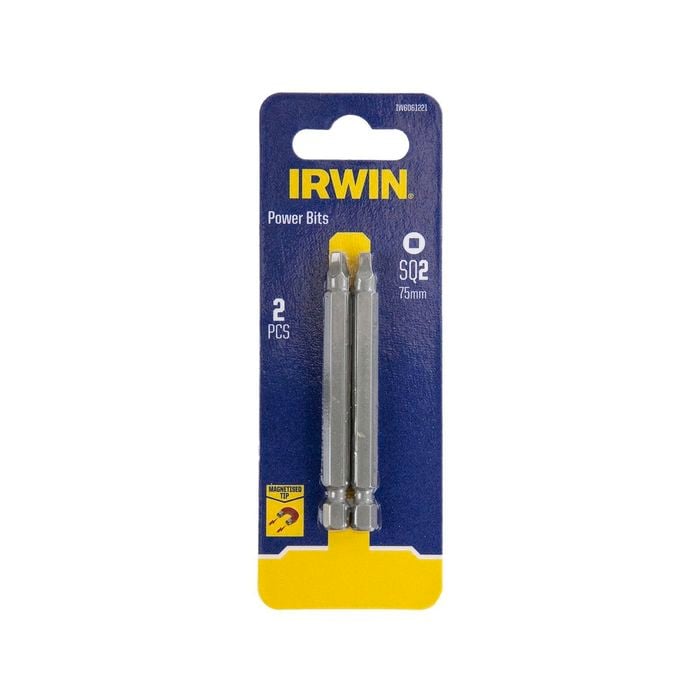 FASTENER DRIVE BITS IRWIN 75MM SQ2 2