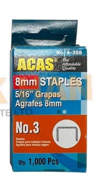 STAPLE GUN TACKER 8MM REFILL (A-3S8)