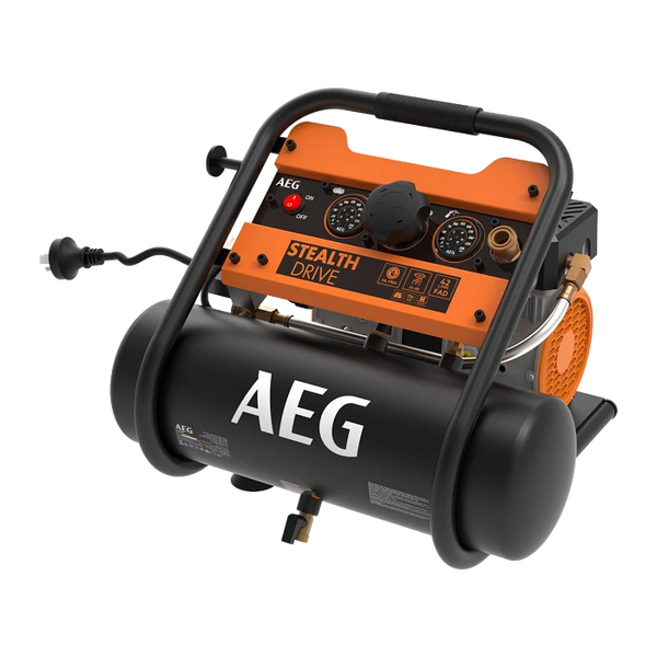 AEG 0.75HP 6L OIL FREE SILENCED STEALTH DRIVE AIR COMPRESSOR