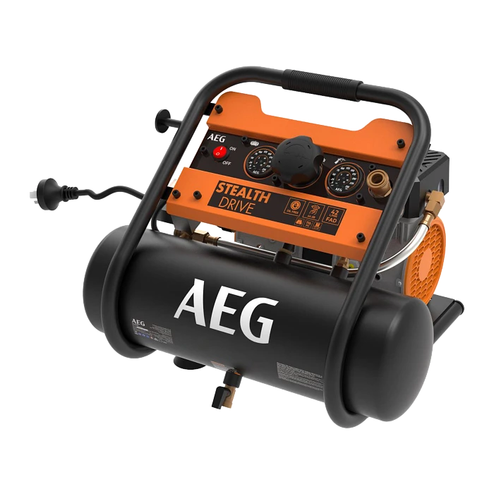 AEG 0.75HP 6L OIL FREE SILENCED STEALTH DRIVE AIR COMPRESSOR