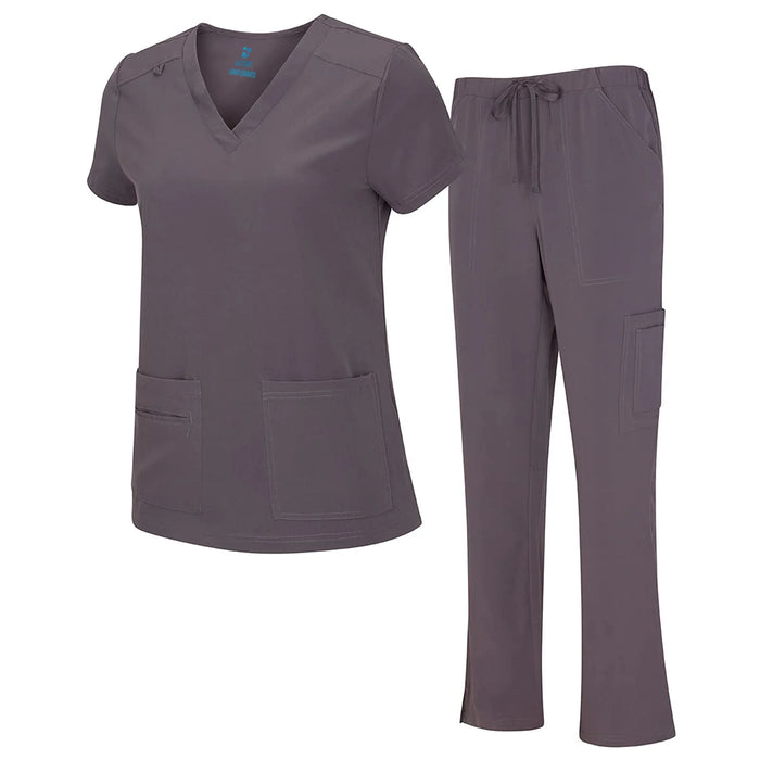 Grey Medical Scrub Set