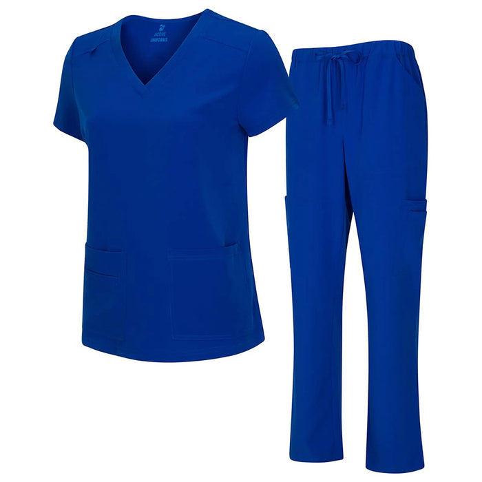 Blue Medical Scrub Set