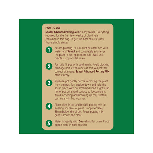 seasol advanced potting mix SEASOL 25L ADVANCED POTTING MIX — Island Enterprises Limited