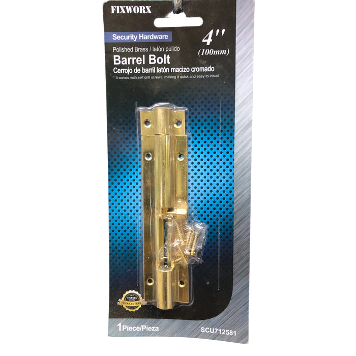 FIXWORX BOLT BARREL SOLID BRASS PB 100M