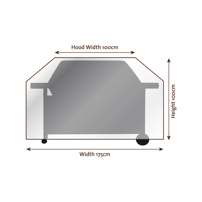 BBQ COVER 6 BURNER HOODED