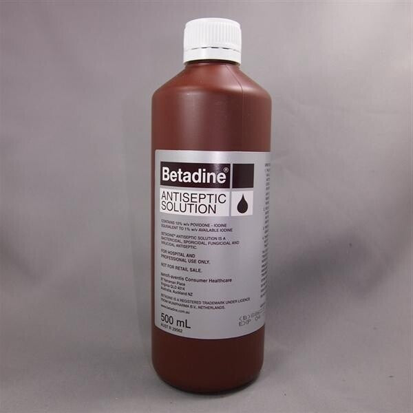 BETADINE ANTISEPTIC SOLUTION 500ML