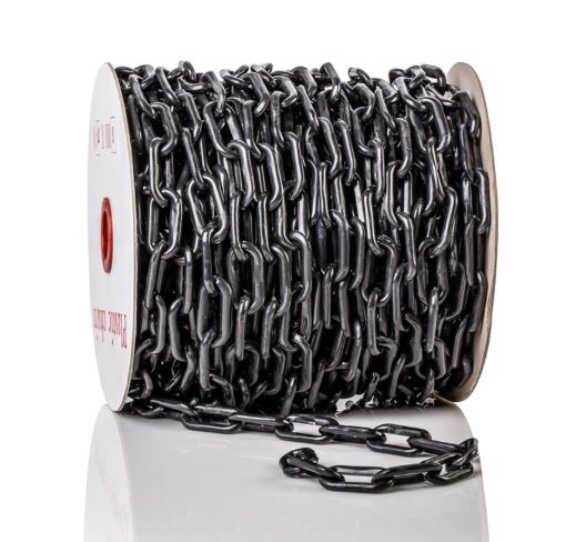 CHAIN PLASTIC 6MM 40M BLACK