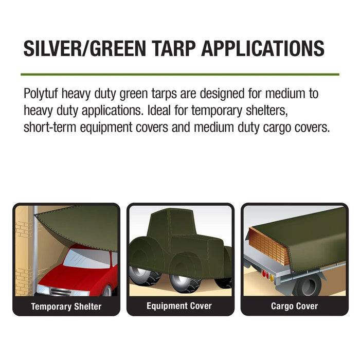 CLIFFSIDE TARPAULIN SILVER MEDUIM 3.6 X 5.5M