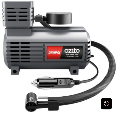 COMPRESSOR AIR OZITO 12V 250PSI TWIN C