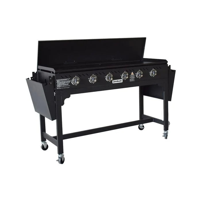 GAS BBQ FLAT JUMBUCK 6 BURNER CLUB