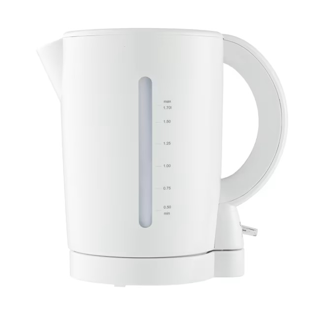 1.7L WHITE CORDLESS KETTLE