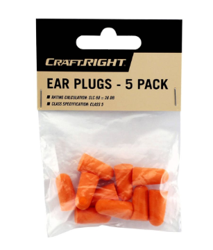 EAR PLUGS CRAFTRIGHT 5PK