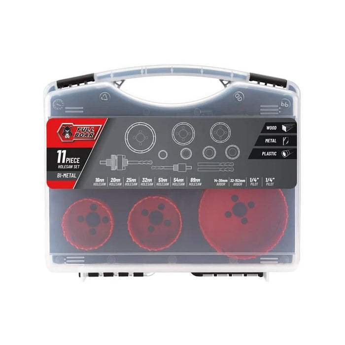 HOLESAW SET FULL BOAR 11PC SET BI-M