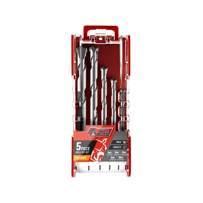 DRILL BIT MASONRY FULL BOAR 5PC SET