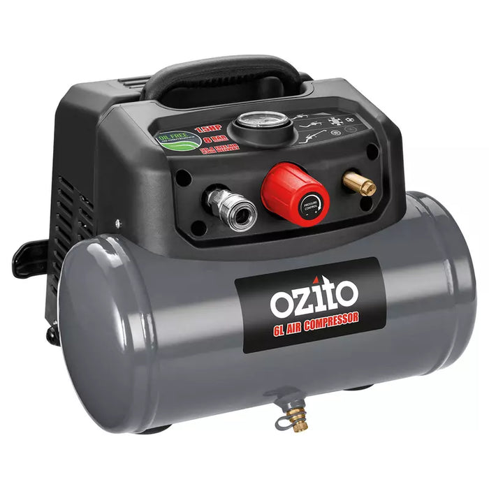 COMPRESSOR AIR OZITO 1.5HP 6L KIT MA