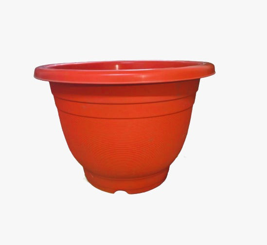FLOWER POT RND W/PL D43XH32.5