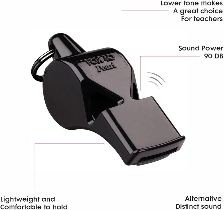 FOX 40 PEARL WHISTLE BLACK