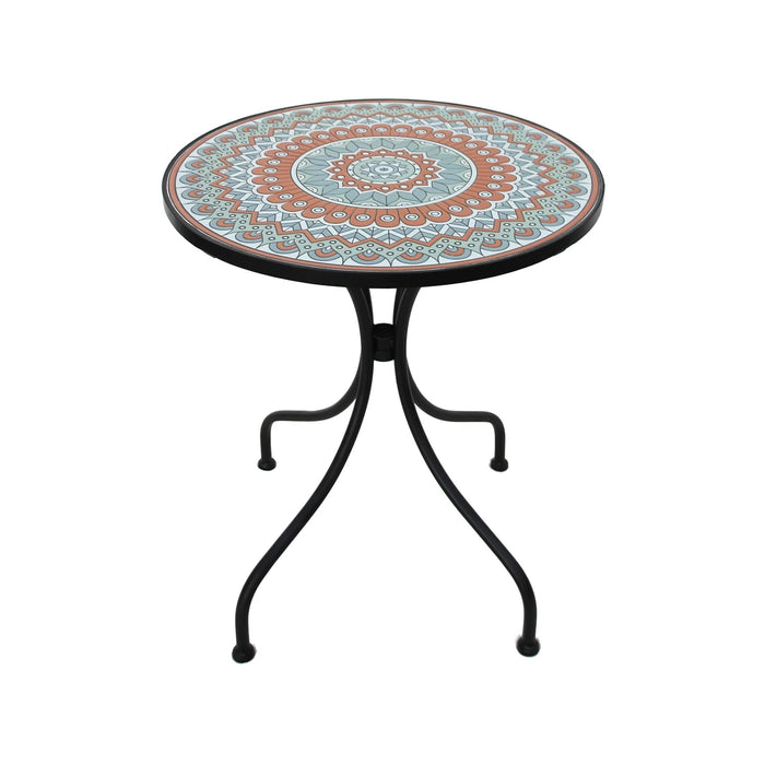 MARQUEE MOSAIIC 3PC SET TERRACOTTA STEEL