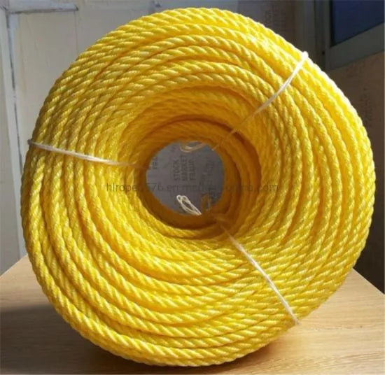 ROPEKIN POLY ROPE 3 STRAND YELLOW/WHITE 5X20M