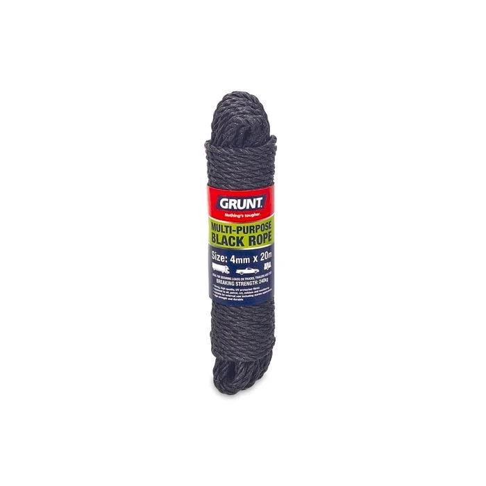 ROPE SUPER BLACK GRUNT 4MMX20M